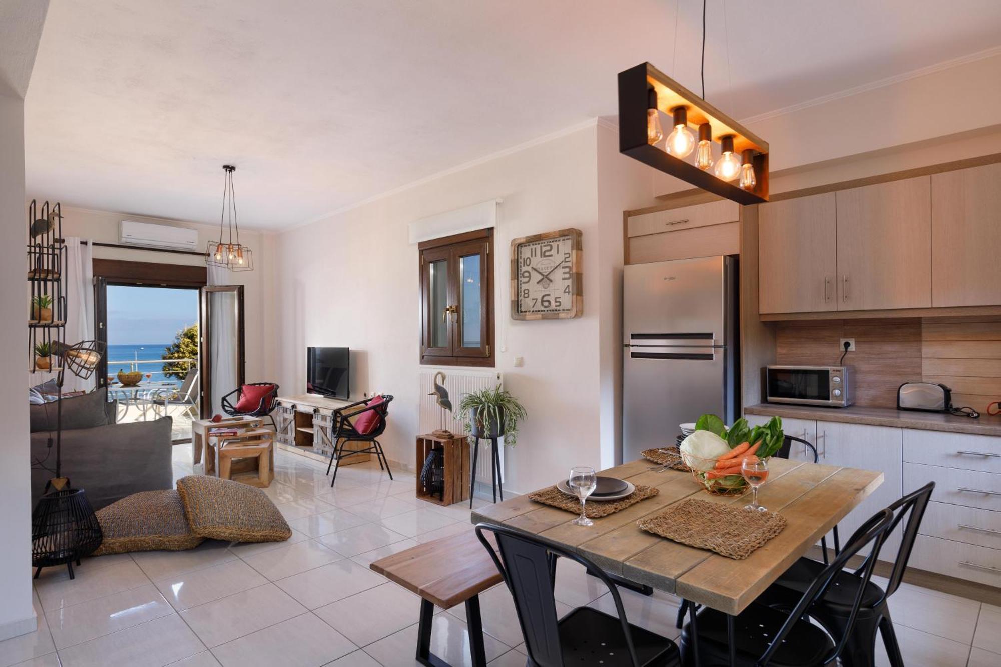 Oak Wood - Sea View Exclusive Maisonette Sfáka 外观 照片